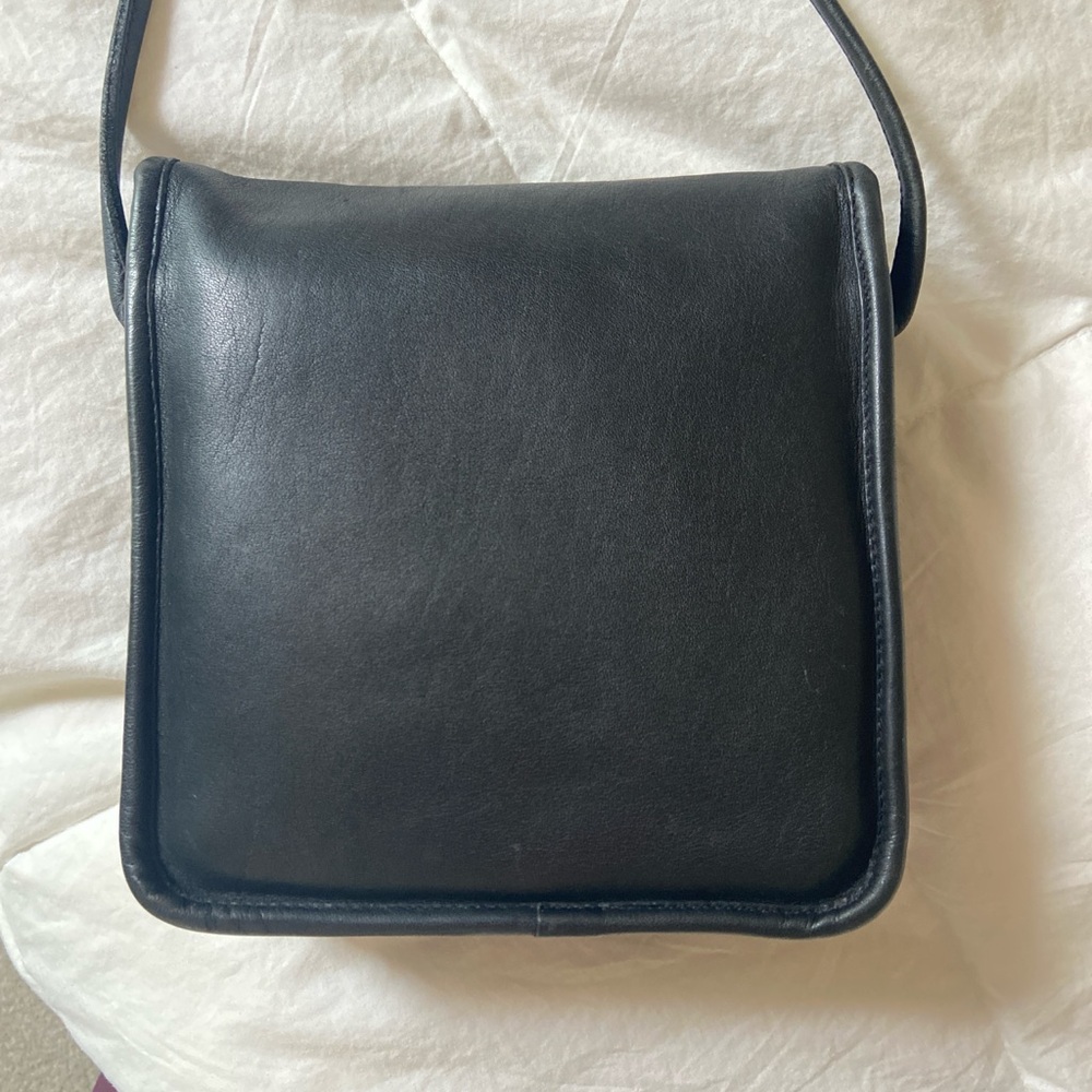 Vintage Coach Companion Flap Leather Crossbody Bag - Picture 6 of 7
